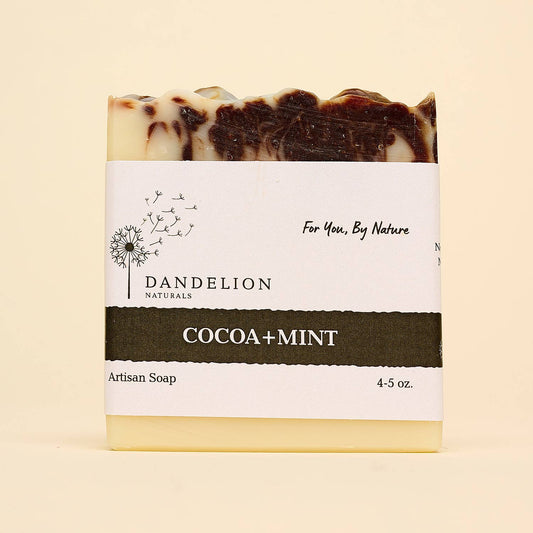 Cocoa + Mint Bar Soap| Cold Process Soap Bar