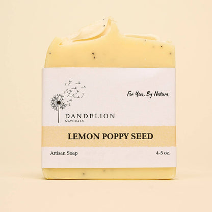 Lemon Poppy Seed Bar Soap | Exfoliating Bar Soap | Soap Bar