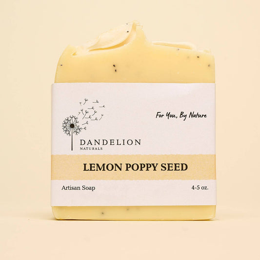 Lemon Poppy Seed Bar Soap | Exfoliating Bar Soap | Soap Bar